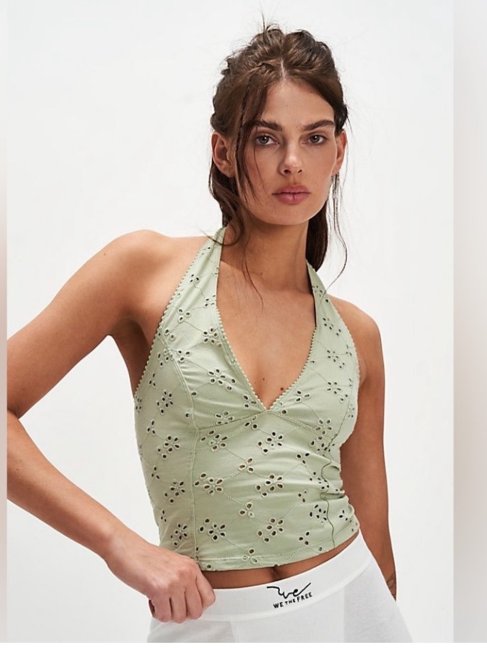Full Bloom Halter Green Top Free People